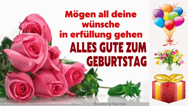 Rosa Rosen Geburtstagskarte