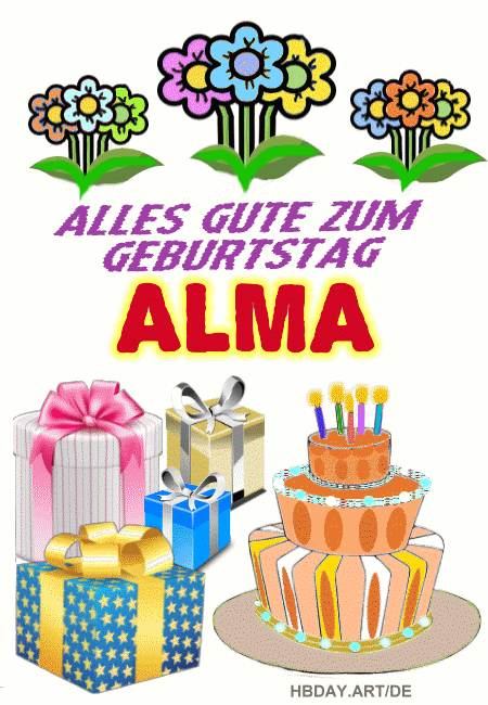 Alles gute zum geburtstag Alma