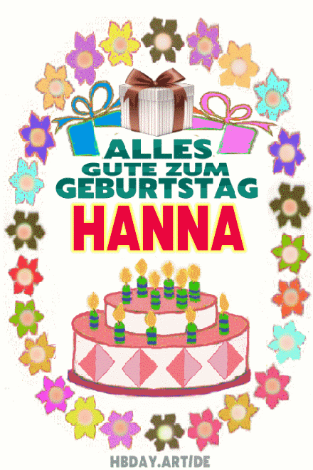 Alles Gute Zum Geburtstag HANNA 