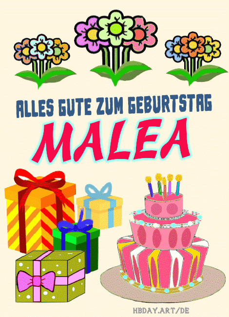 Alles gute zum geburtstag Malea
