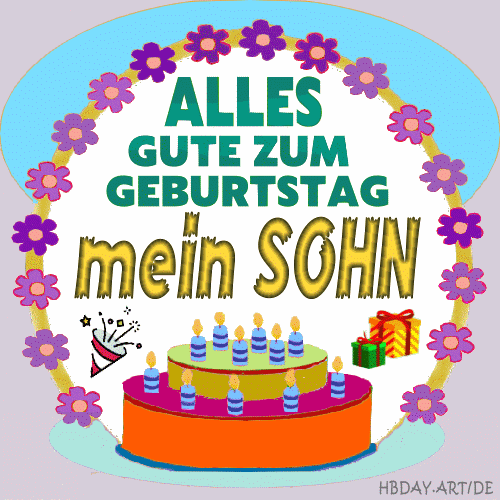 Alles gute zum geburtstag mein Sohn gif