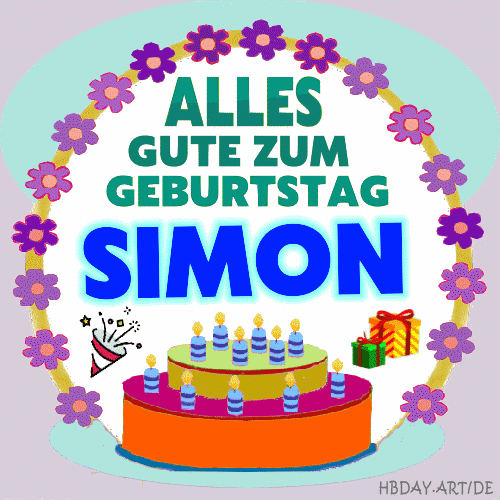 Alles gute zum geburtstag Simon
