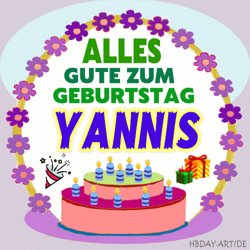 Alles gute zum geburtstag Yannis