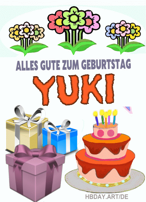 Alles gute zum geburtstag Yuki