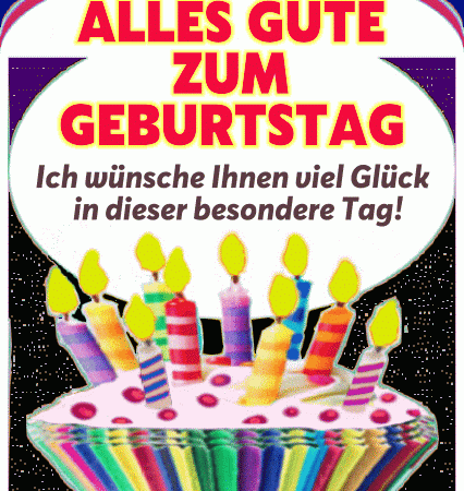 Drehkuchen und Geburtstag Gif