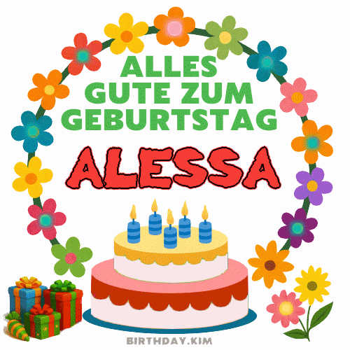 Alles Gute Zum Geburtstag Alessa Gif