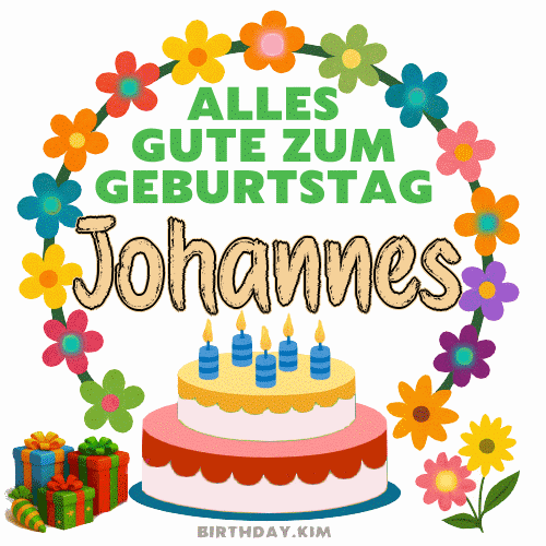 Alles Gute Zum Geburtstag Johannes Gif