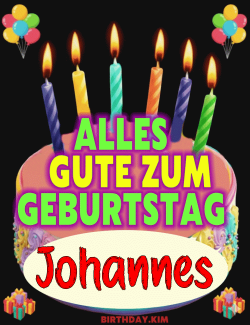 Alles Gute Zum Geburtstag Johannes Gif