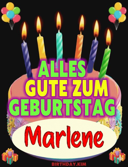 Alles Gute Zum Geburtstag Marlene Gif