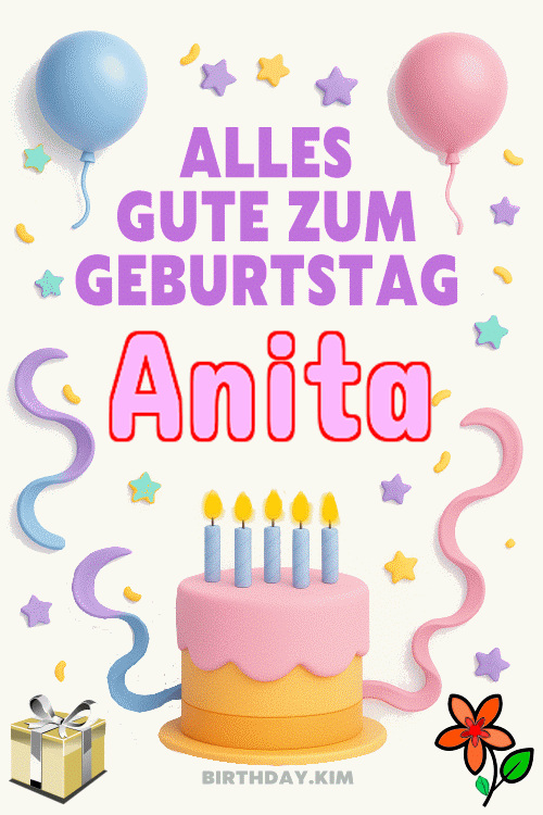 alles gute zum geburtstag Anita Gif