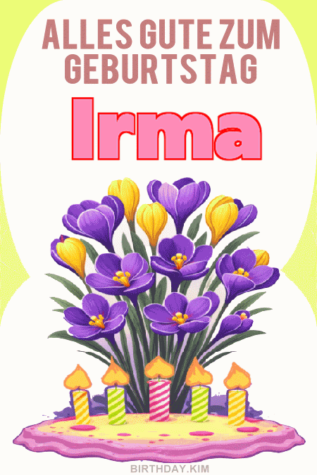 Alles Gute Zum Geburtstag Irma Gif