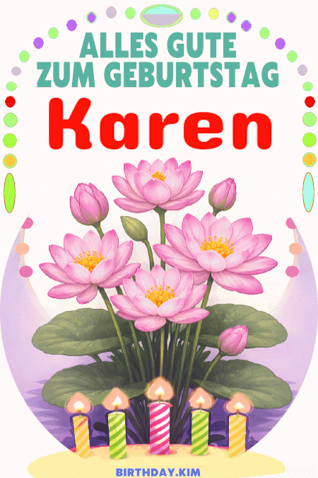 Alles Gute Zum Geburtstag Karen Gif