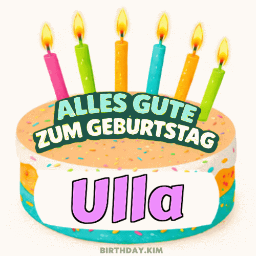 Alles Gute Zum Geburtstag Ulla Gif