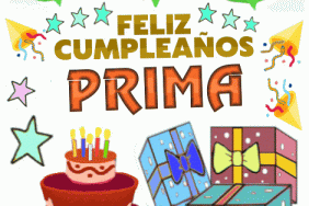 Feliz Cumpleaños Prima imágenes gif
