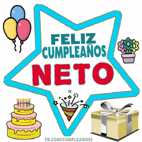 Feliz Cumpleaños NETO imágenes gif