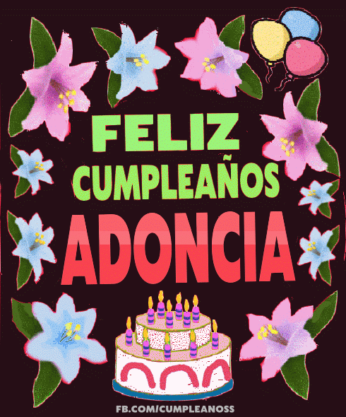 Feliz Cumpleaños Adoncia gif