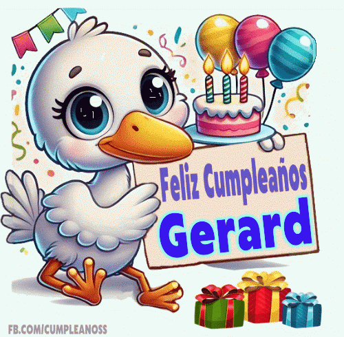 Feliz Cumpleaños Gerard gif