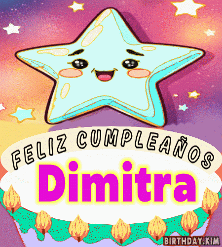 Feliz Cumpleaños Dimitra gif