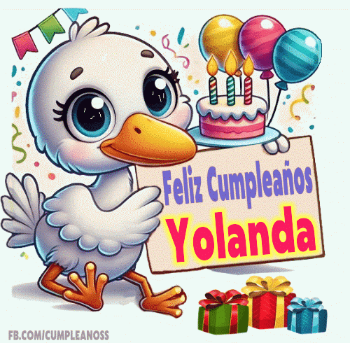 Feliz Cumpleaños Yolanda imágenes gif
