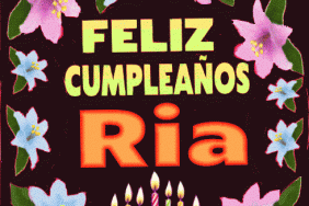 Feliz Cumpleaños Ria gif