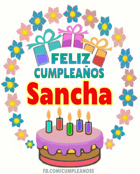 Feliz Cumpleaños Sancha Gif