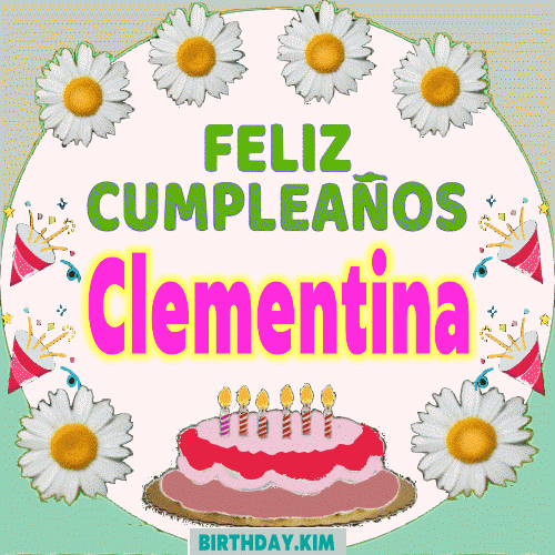 Feliz Cumpleaños Clementina gif