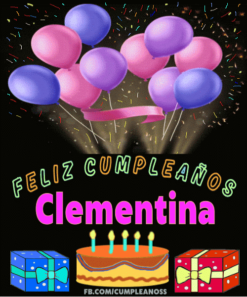 Feliz Cumpleaños Clementina gif