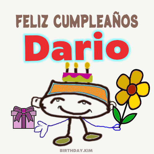 Feliz Cumpleaños Dario gif