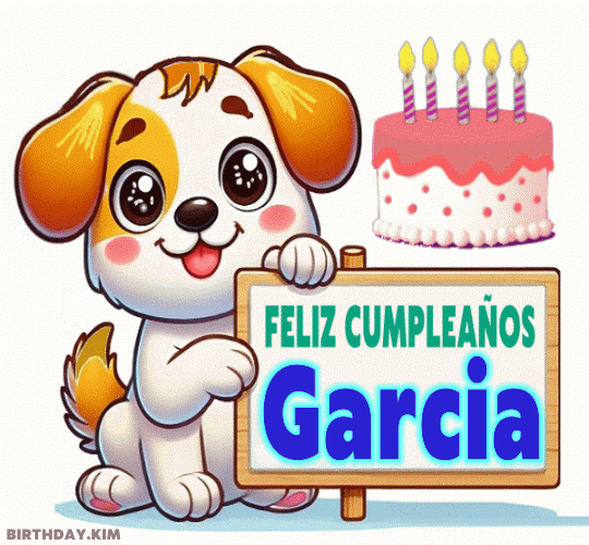 Feliz Cumpleaños Garcia imágenes gif
