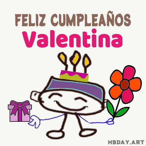 Feliz cumpleanos Valentina