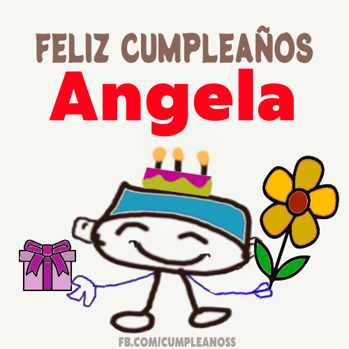 Feliz Cumpleaños Angela gif i