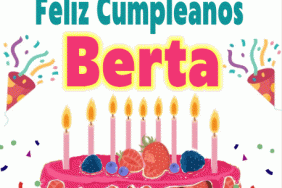 Feliz cumpleaños Berta gif