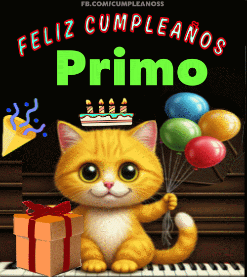 Feliz CUMPLEAÑOS Primo gif