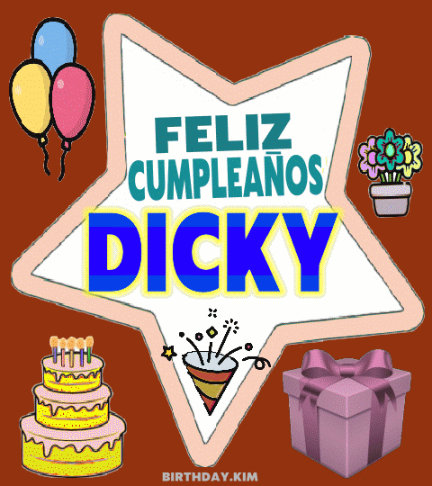 Feliz Cumpleaños Dicky imágenes gif