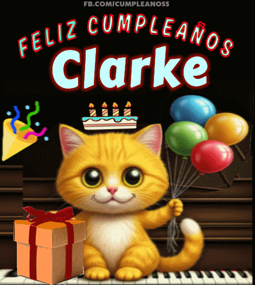 Feliz Cumpleaños Clarke gif