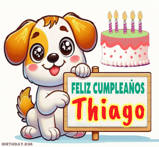 Feliz Cumpleaños Thiago gif