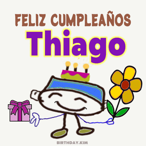 Feliz Cumpleaños Thiago gif
