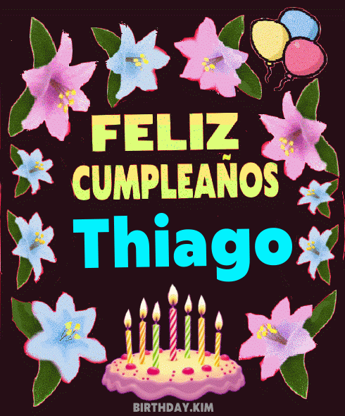 Feliz Cumpleaños Thiago gif