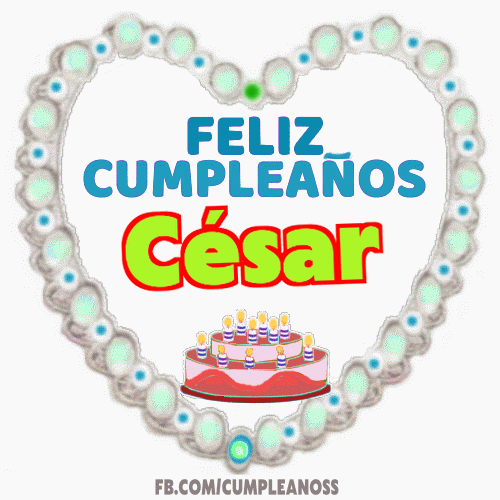 Feliz Cumpleaños César Gif