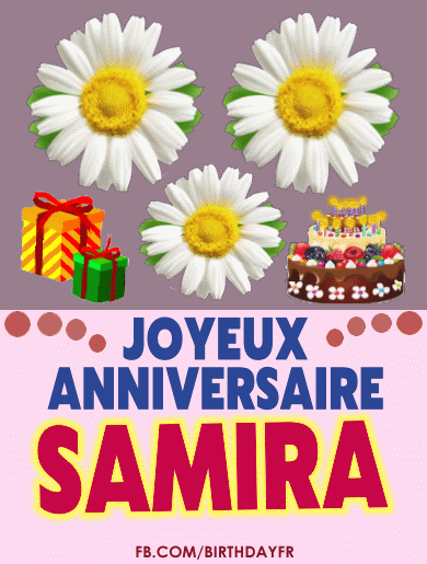 Joyeux Anniversaire Samira