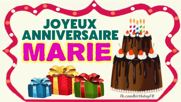 Joyeux Anniversaire Marie