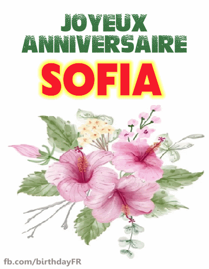 Joyeux Anniversaire Sofia