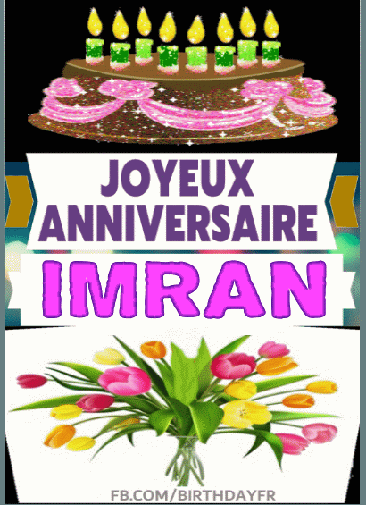 Joyeux Anniversaire Imran