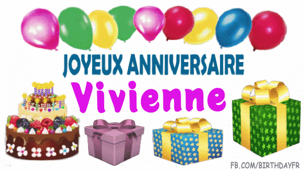 Joyeux anniversaire Vivienne