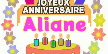 Joyeux anniversaire Aliane gif