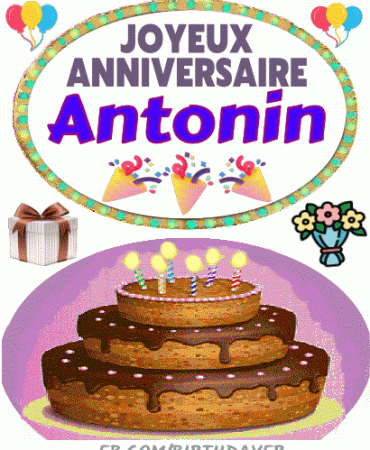 Joyeux Anniversaire Antonin gif