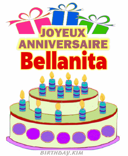 Joyeux Anniversaire Bellanita gif