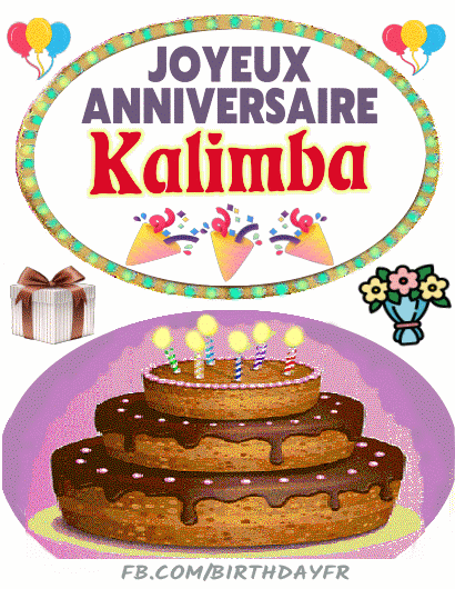 joyeux anniversaire Kalimba gif