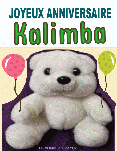 joyeux anniversaire Kalimba gif