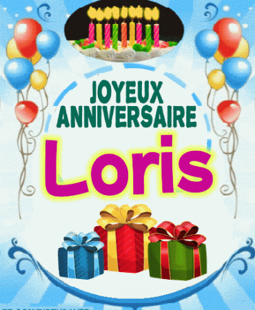 Joyeux Anniversaire Loris gif image